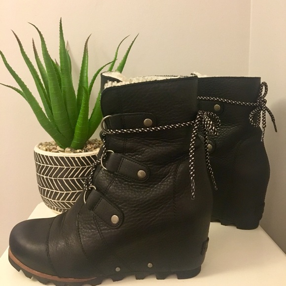 Sorel Joan Of Arctic Wedge Shearling Boots 9.5 - Picture 6 of 8